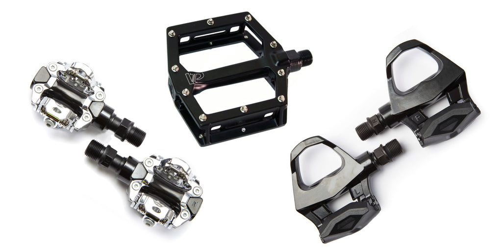 What are the different types of bike pedals?