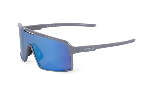 Carnac Juno Sunglasses / Cool Grey Frame & Ice Blue Revo Lens