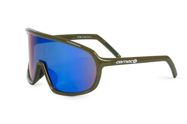 Carnac Para Sunglasses / Olive Drab Frame & Green Revo Lens