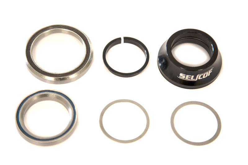 Selcof Integrated Cup Alloy Headset For Tapered 45mm/52mm OD Head Tube