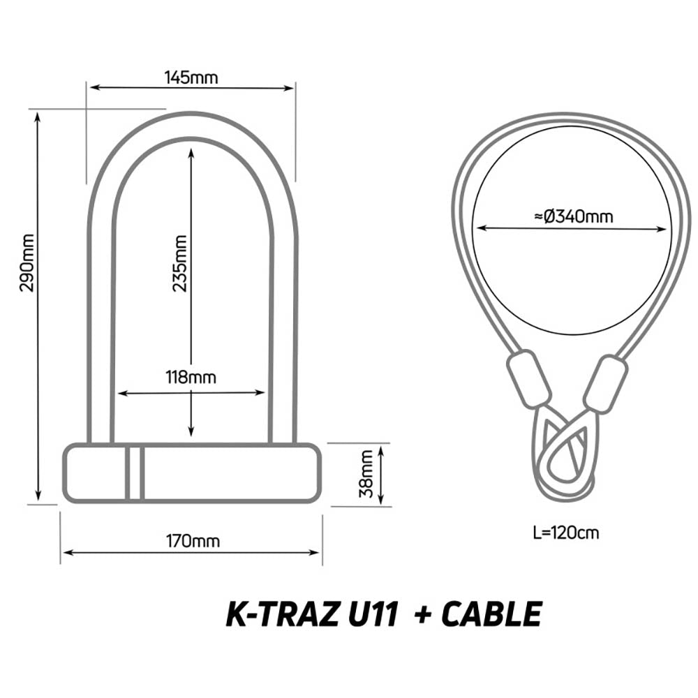 Zefal K-Traz U11 Bicycle Cable Lock