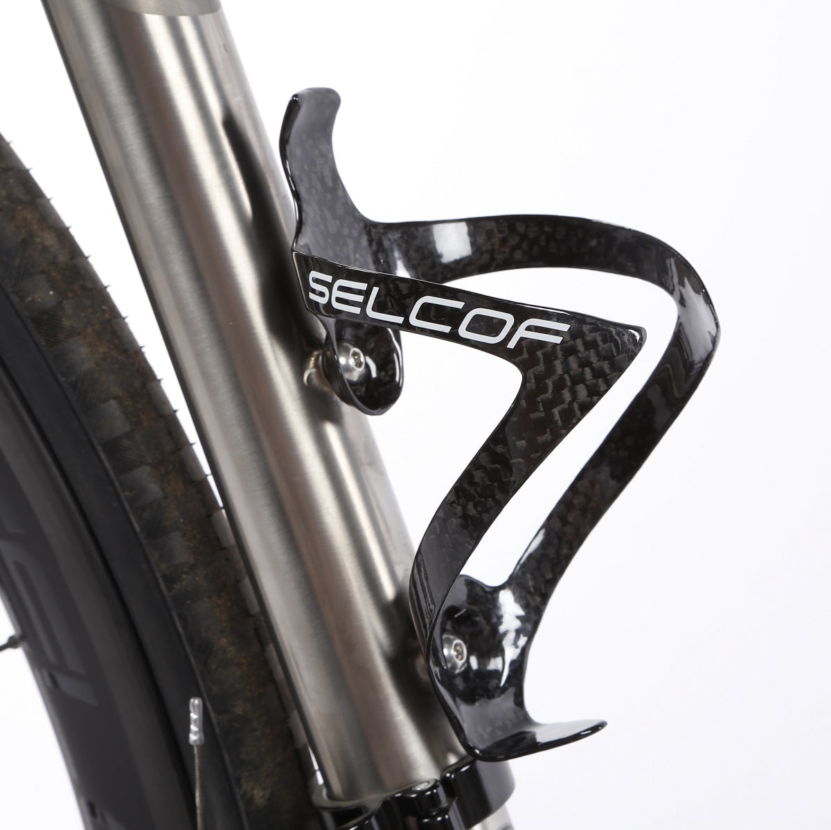 Selcof Carbon Bottle Cage Gloss Black