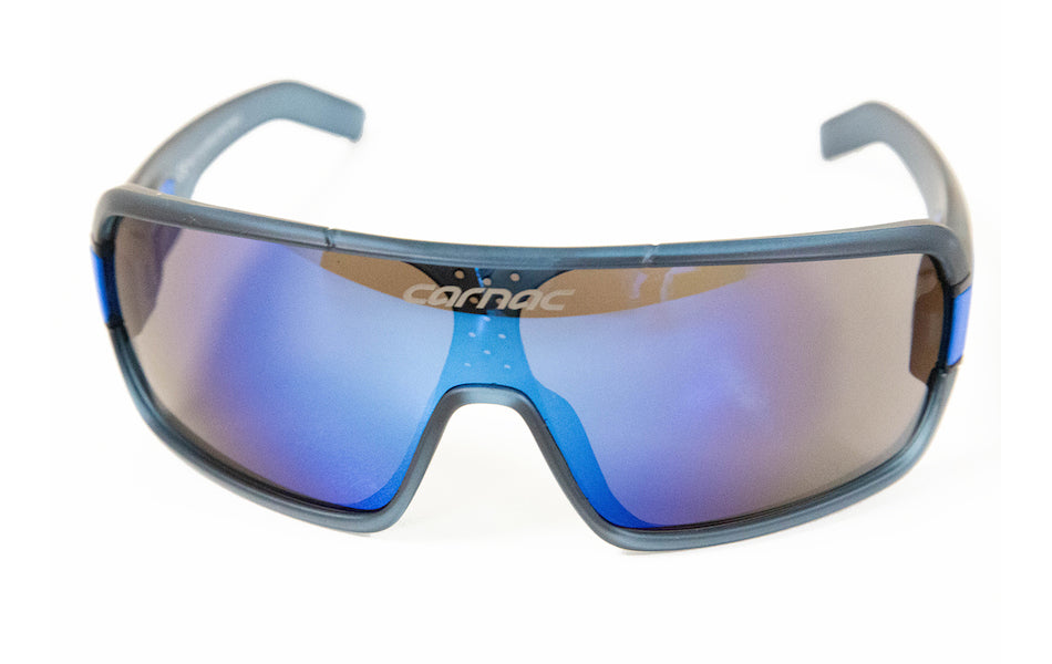 Carnac Feldman Sunglasses / Matt Crystal Navy Blue  / Blue Revo