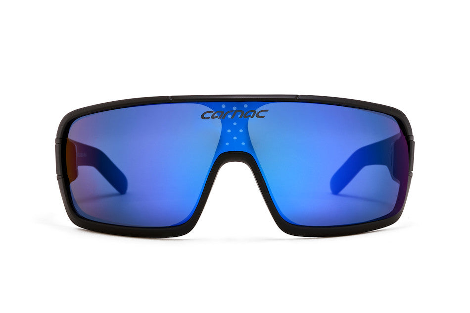 Carnac Feldman Sunglasses / Matt Black / Blue Revo