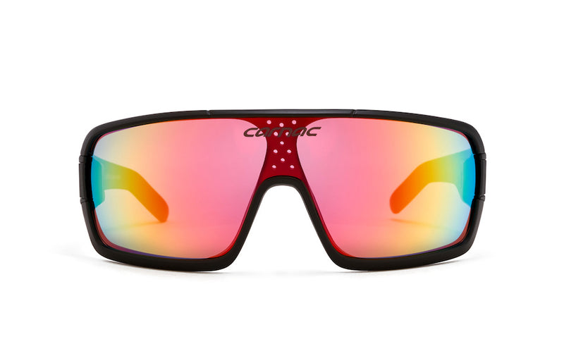 Carnac Feldman Sunglasses / Matt Black / HD Purple Red Revo
