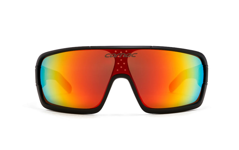 Carnac Feldman Sunglasses / Matt Black / Red Revo