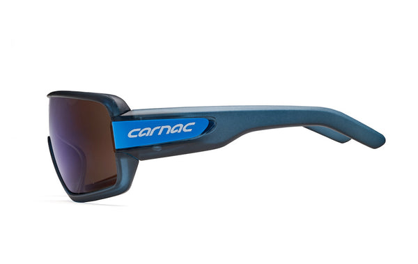 Carnac Feldman Sunglasses / Matt Crystal Navy Blue  / Blue Revo
