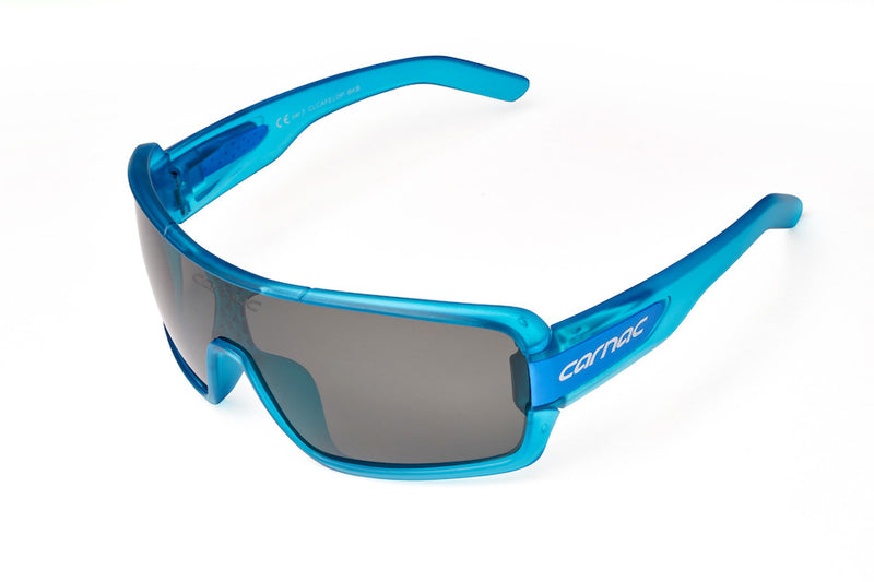 Carnac Feldman Polarised Sunglasses / Crystal Blue / Polarised Smoke Lenses