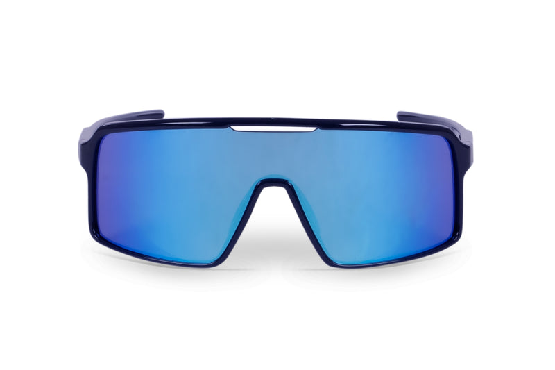 Carnac Juno Sunglasses / Dark Navy Frame & Ice Blue Revo Lens