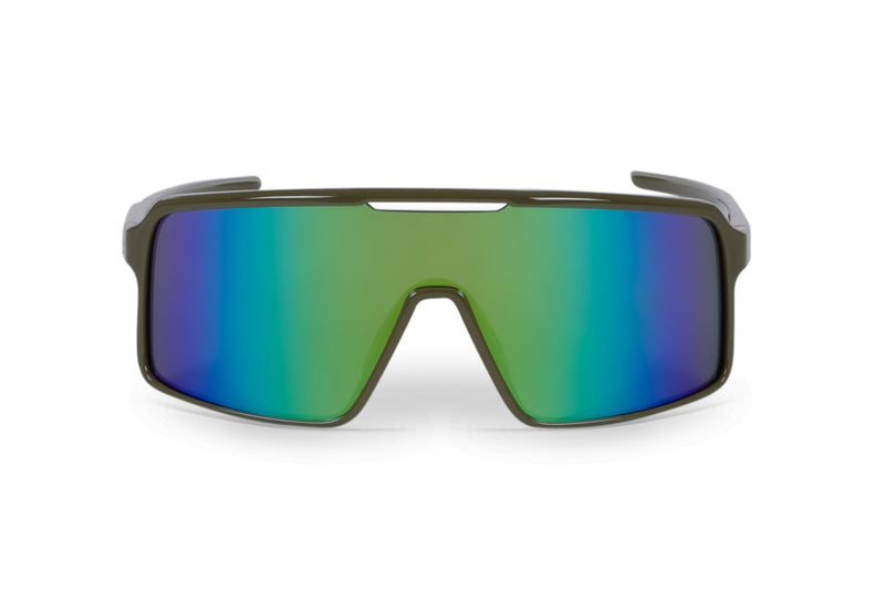 Carnac Juno Sunglasses / Olive Drab Frame & Green Revo Lens