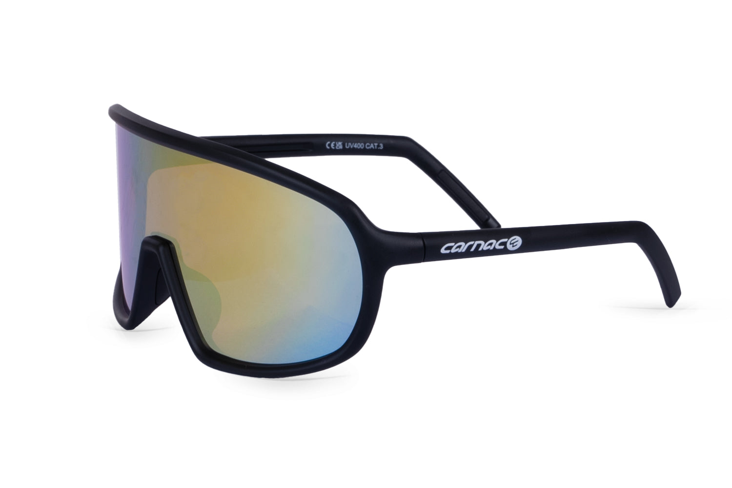 Carnac Para Sunglasses / Matt Black Frame & Gold Revo Lens