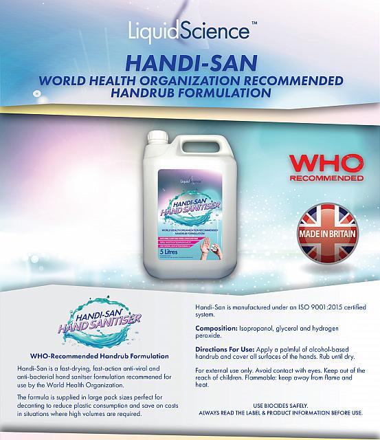 Handi-San WHO Approved Hand Sanitiser
