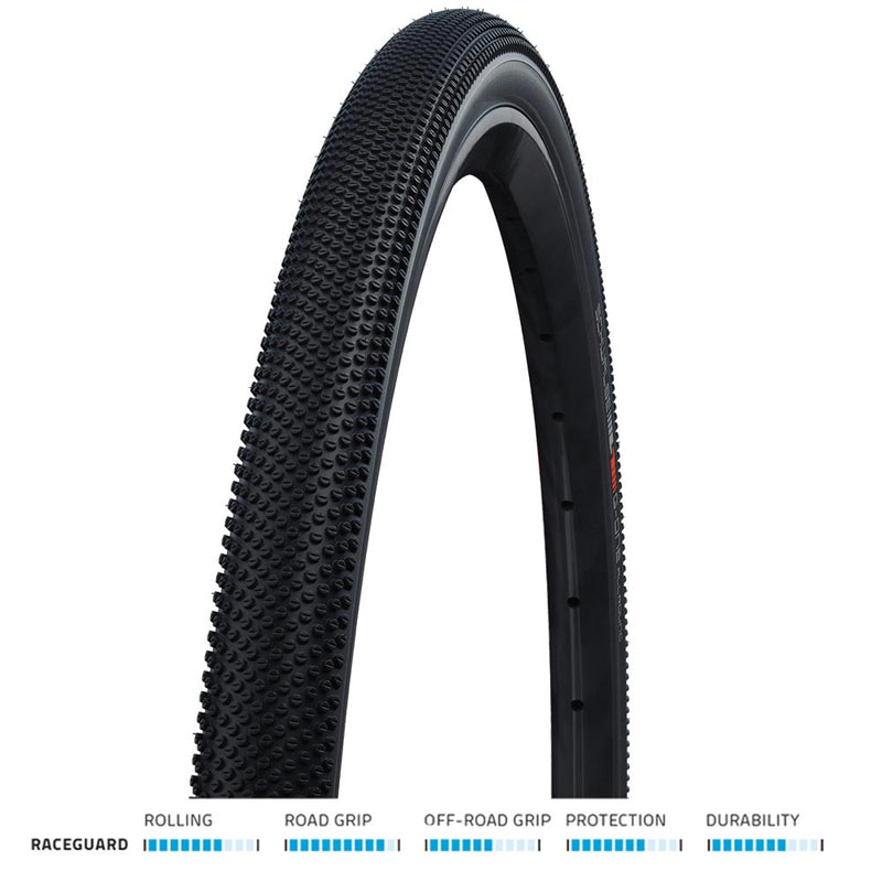 Schwalbe G-One All Round Performance Race Guard TLE Folding 700c Tyre / 40mm / Black